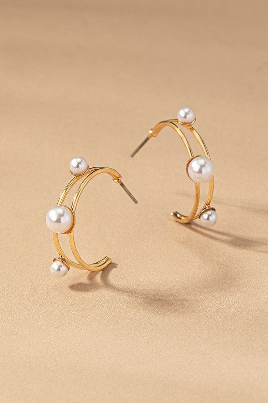 Pearl Hoops