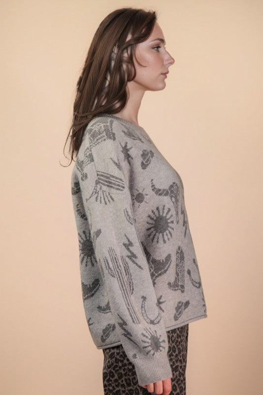 Western Knit Grey