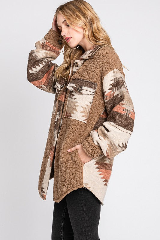 Caramel Sherpa Coat