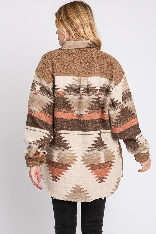 Caramel Sherpa Coat