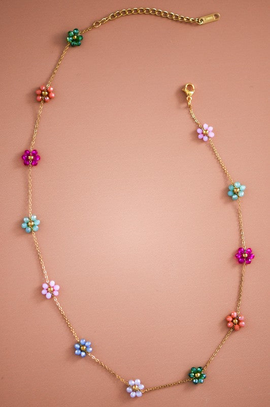 Daisy Rainbow Necklace
