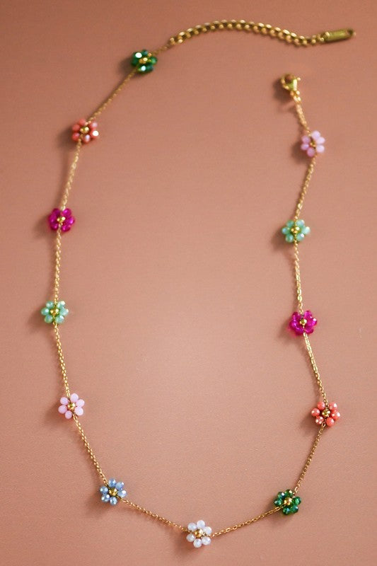 Daisy Rainbow Necklace