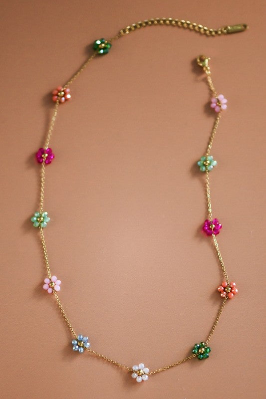 Daisy Rainbow Necklace