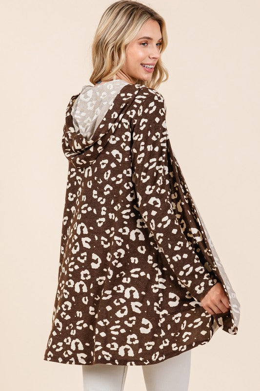 Leopard Cardi