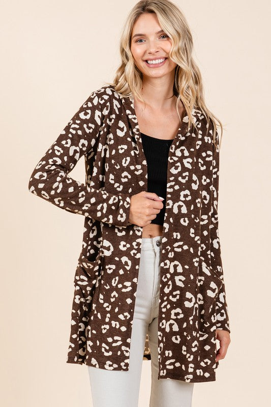 Leopard Cardi