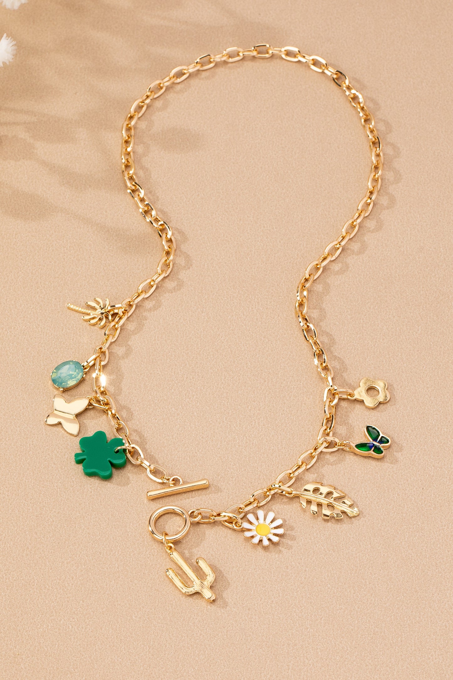 Green Charm Necklace
