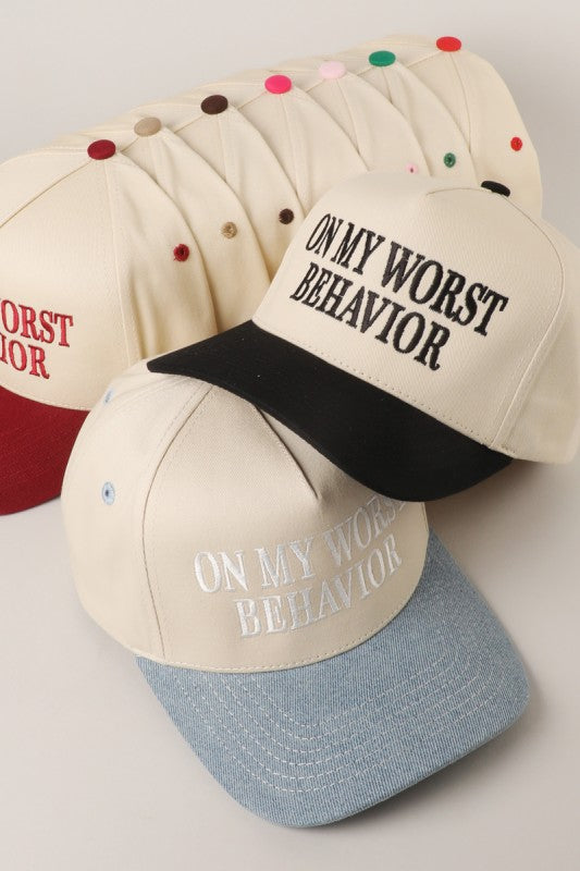 On My Worst Behavior Black