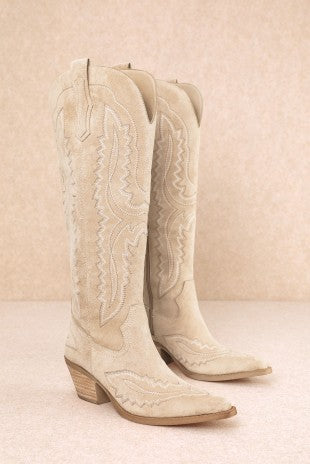 Suede High Boot