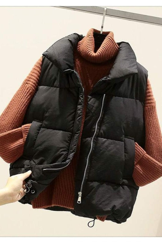 Black Puffer Vest