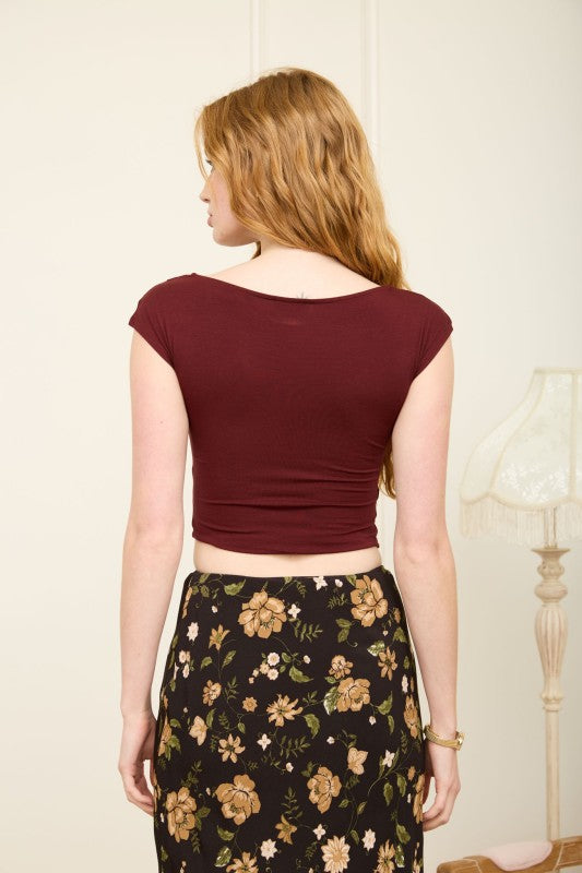 Asymmetrical Wrap Top Burg