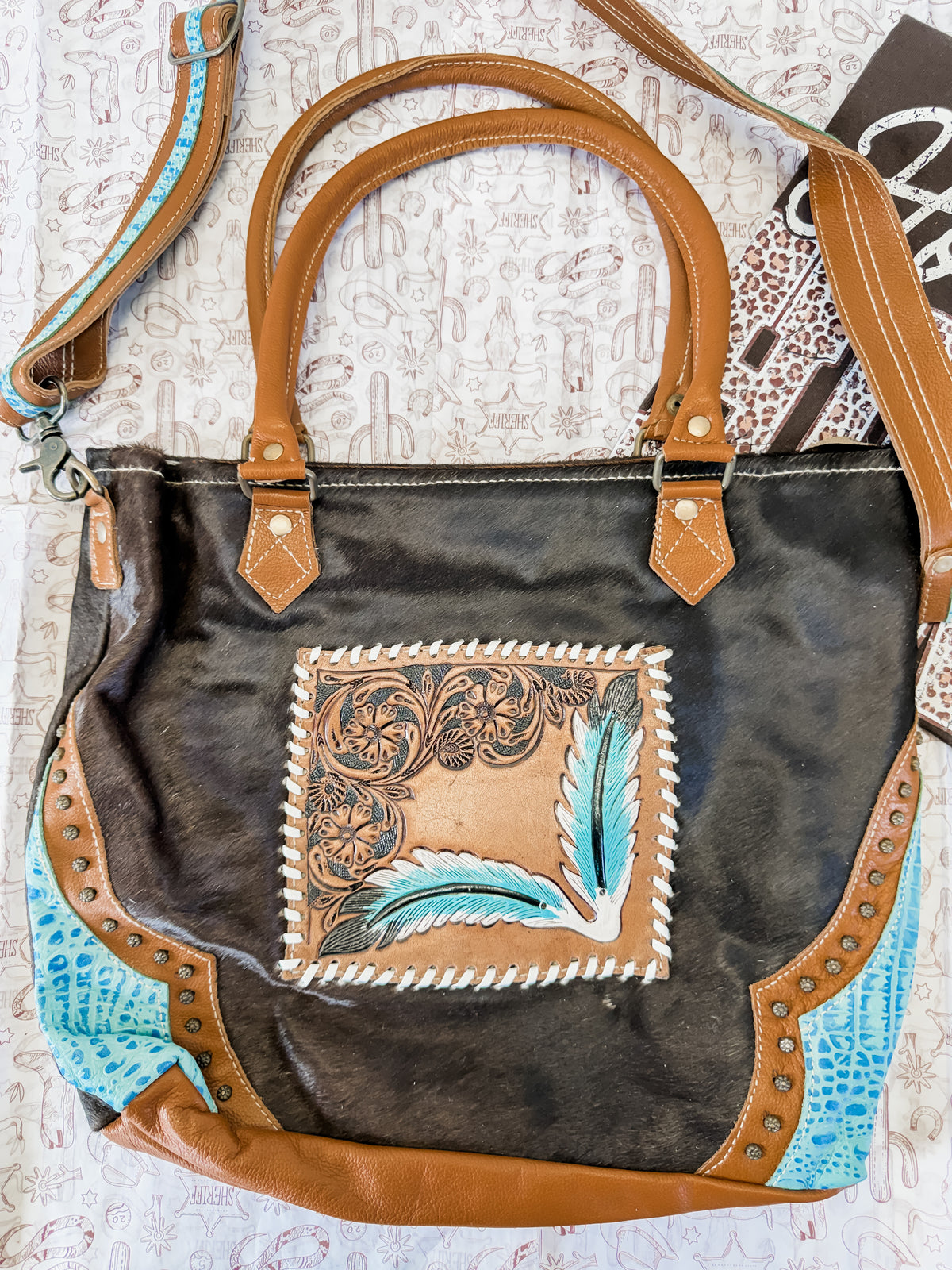 Cowhide Purse I