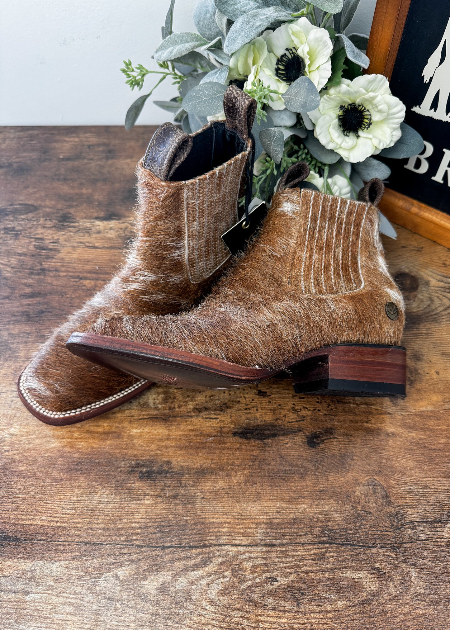 Square Toe Ankle Boot Size 6.5 E