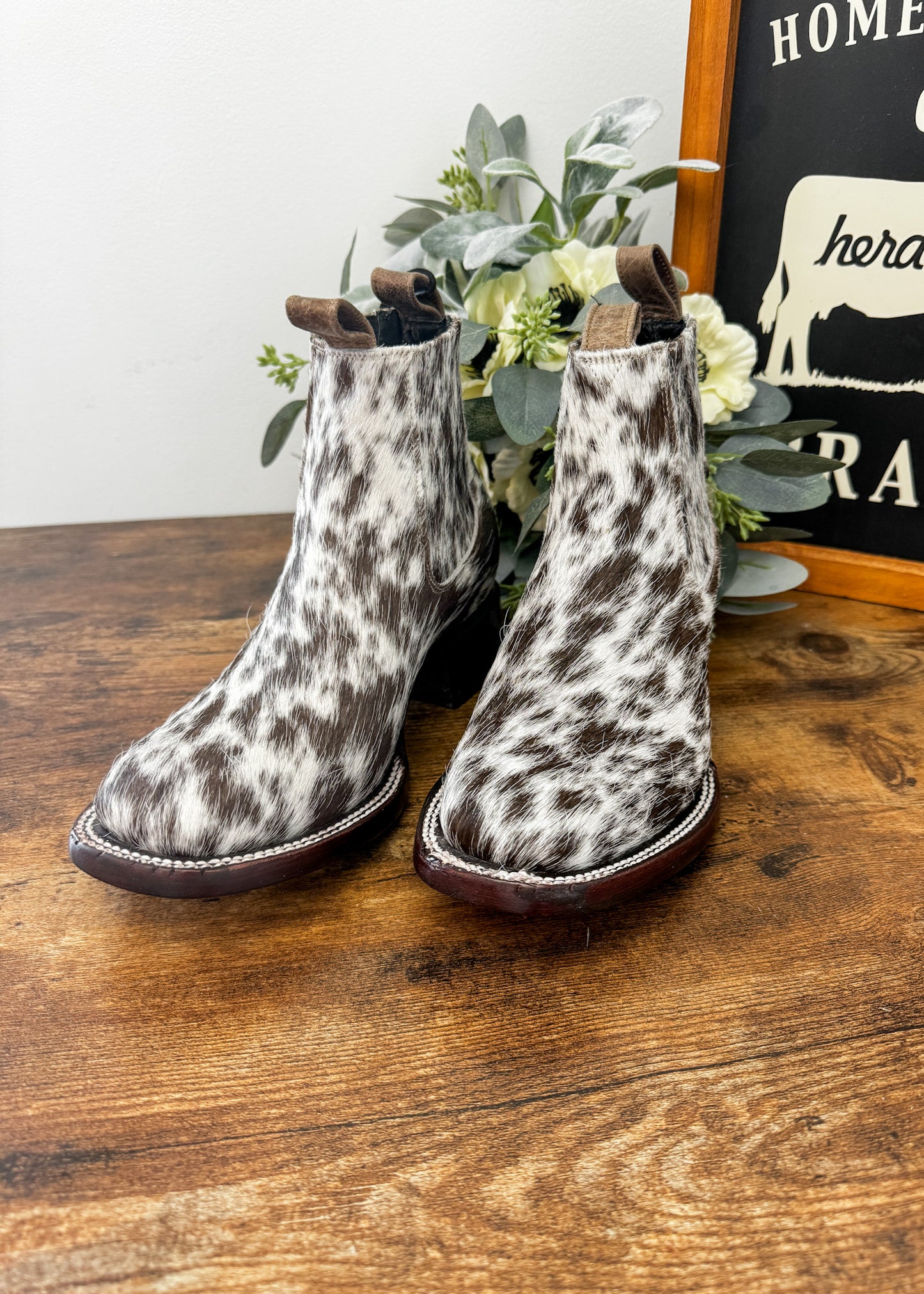 Square Toe Ankle Boot Size 6.5 C
