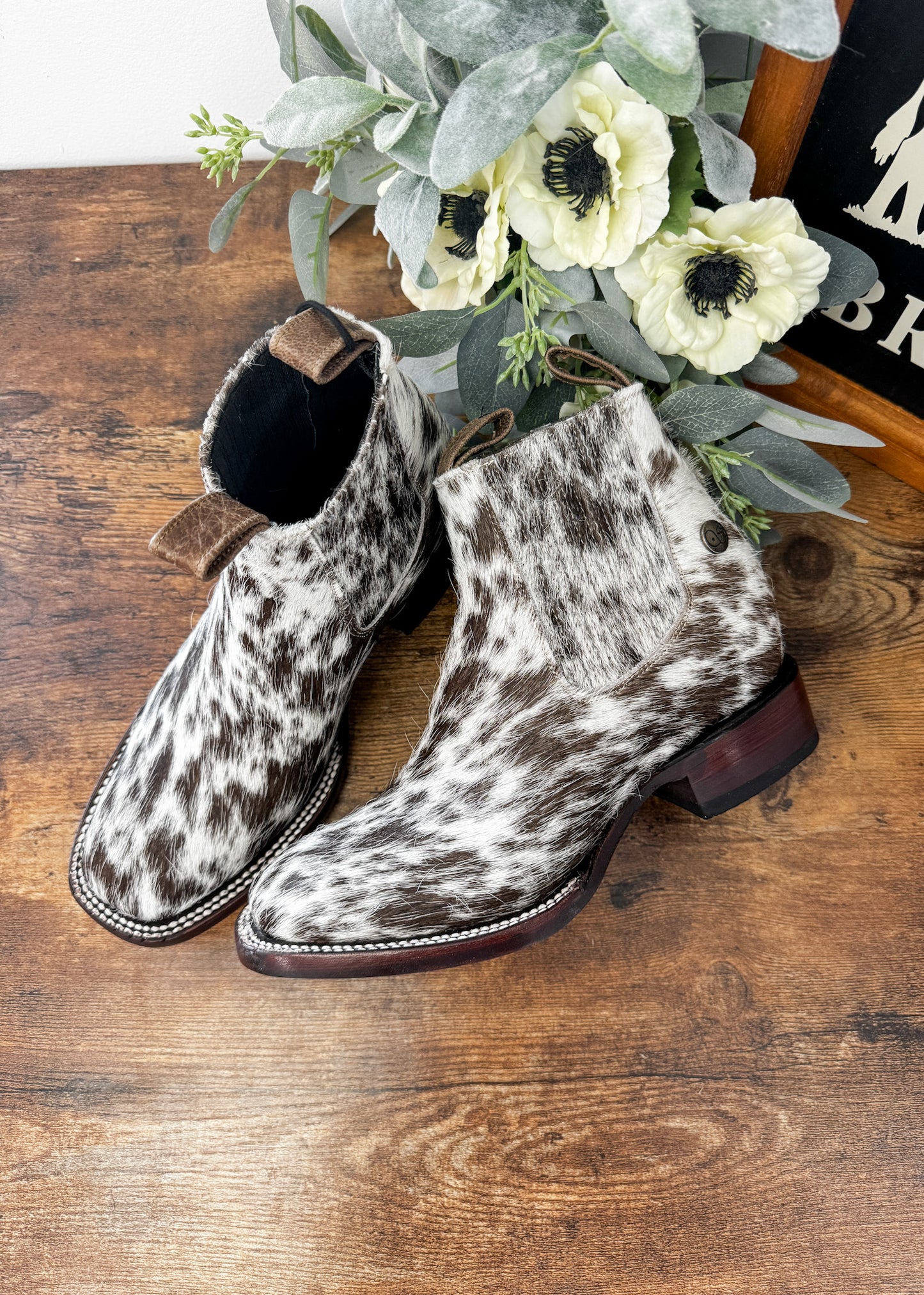 Square Toe Ankle Boot Size 6.5 C