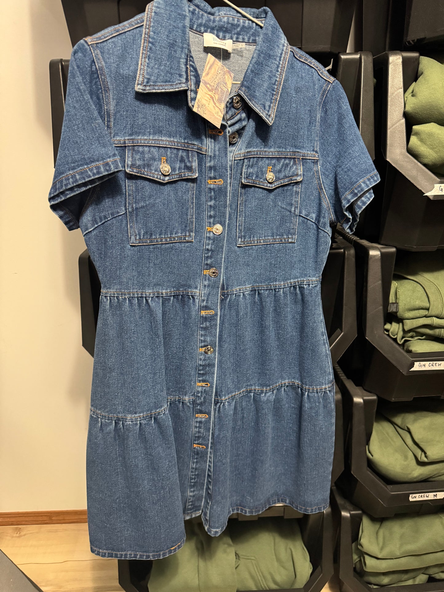 Tired Denim dress