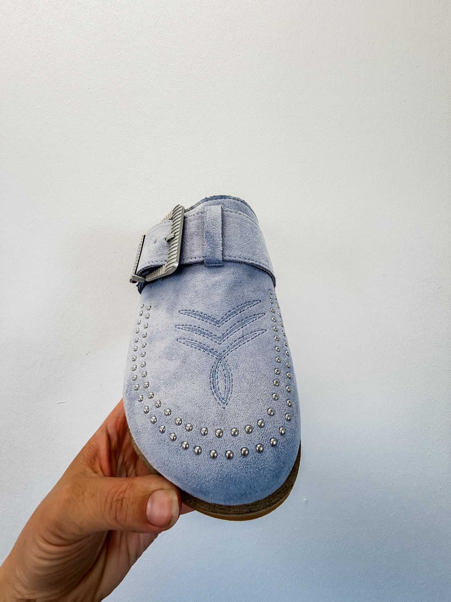 Denim Mules