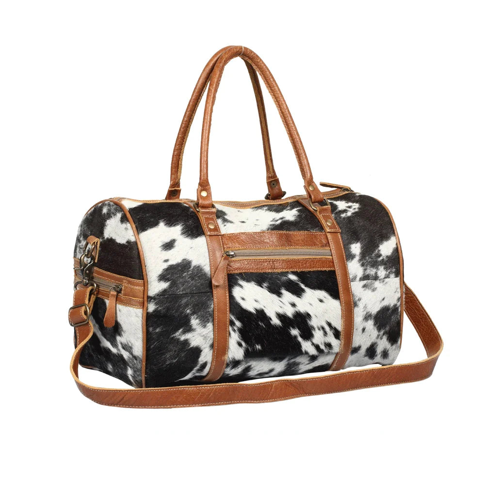 Cowhide Small Duffle Bag