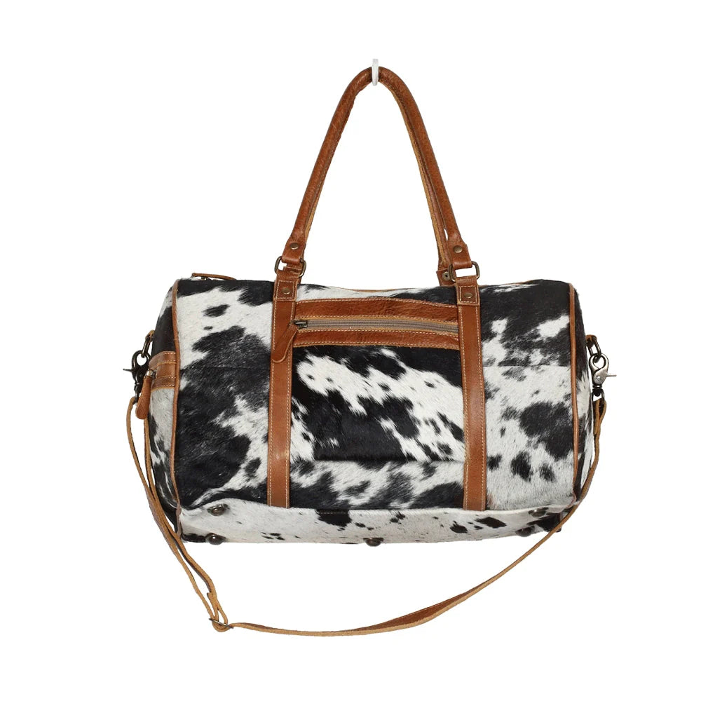 Cowhide Small Duffle Bag