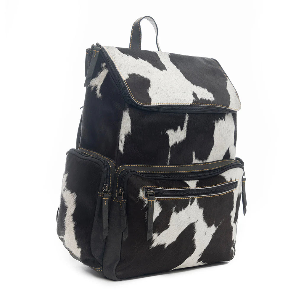 Cowhide Backpack Black