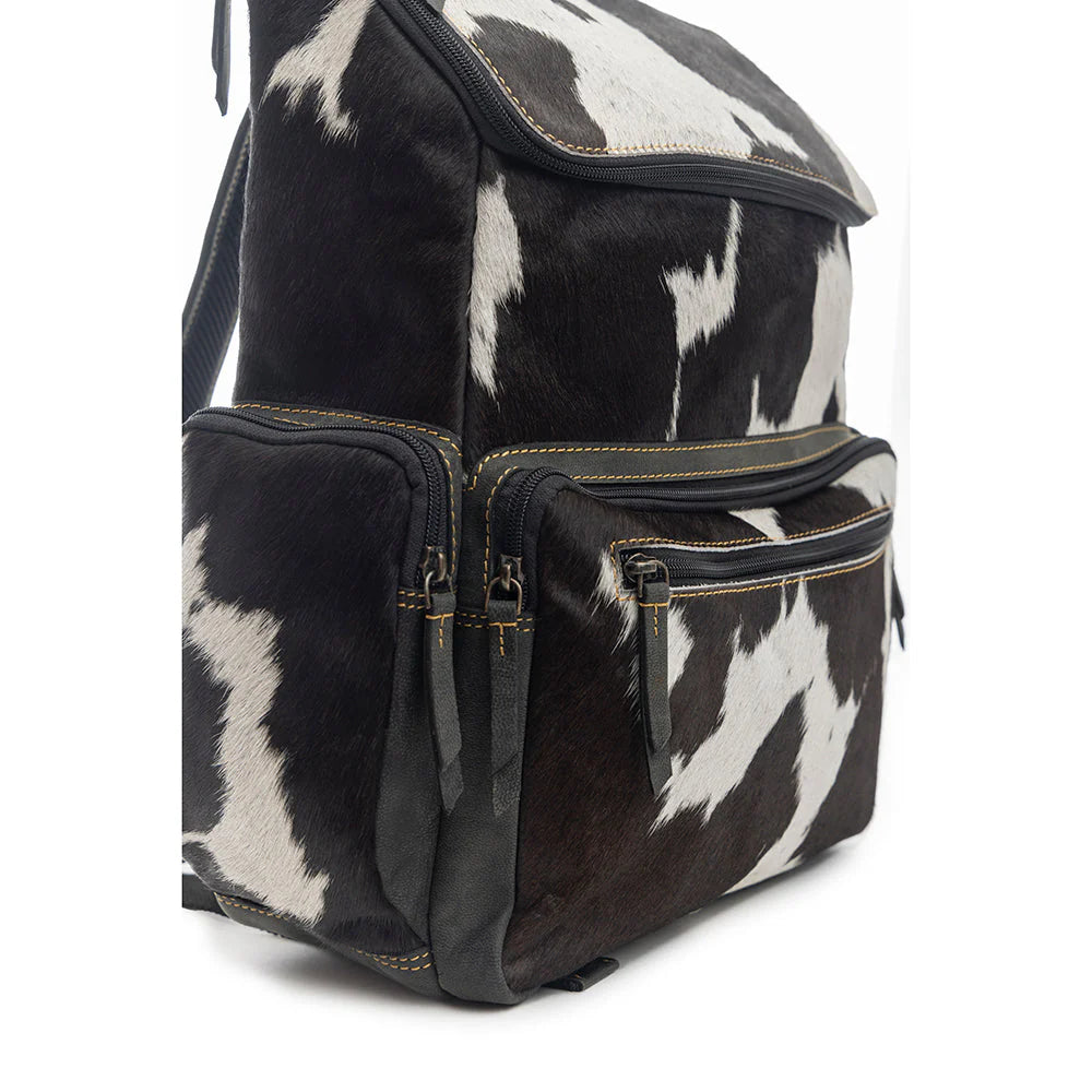 Cowhide Backpack Black