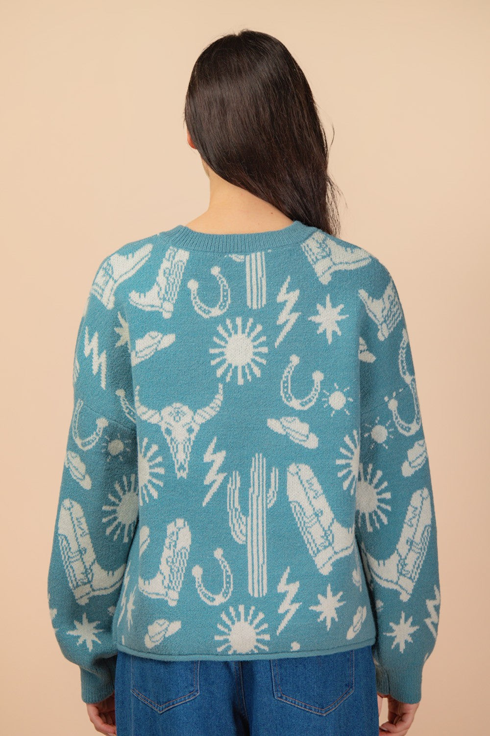 Western Knit Blue