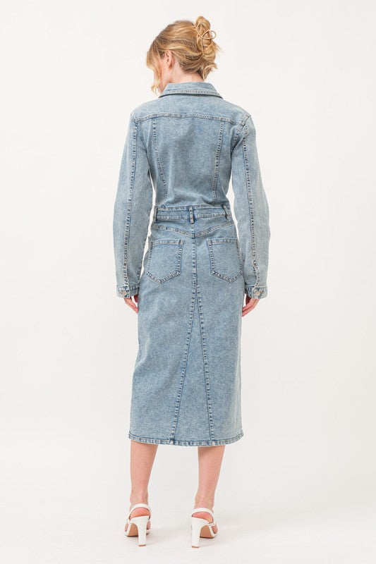 Denim Long Dress