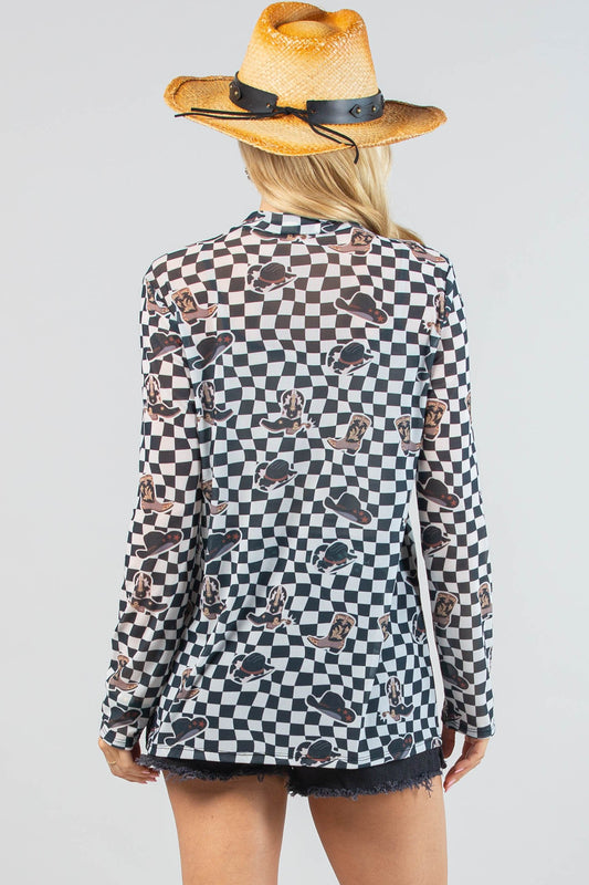 Layering Piece Rodeo Checkered