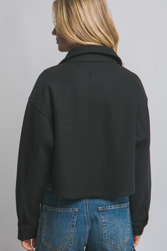Fleece Cropped Jacket