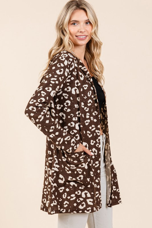 Leopard Cardi