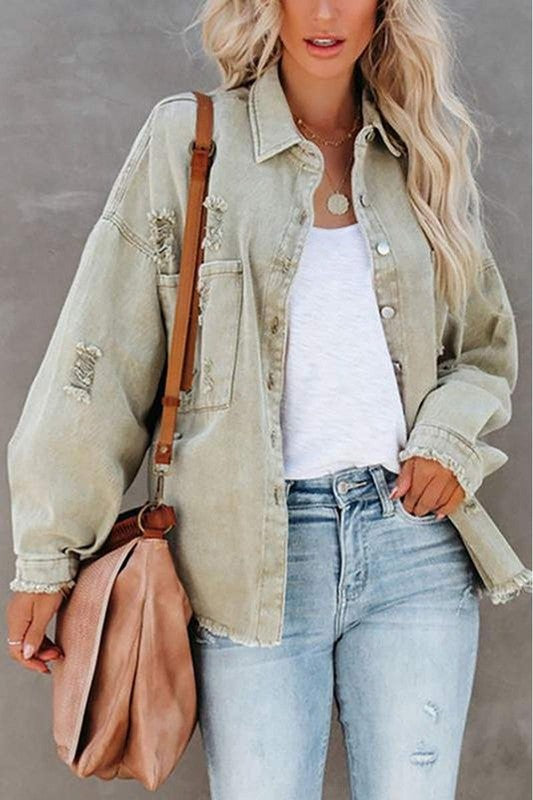 Mint Denim Jacket