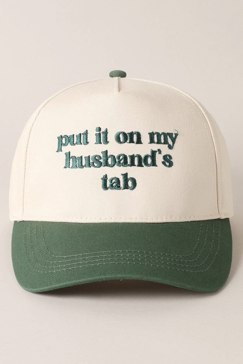 Put It On My Husband's Tab Green