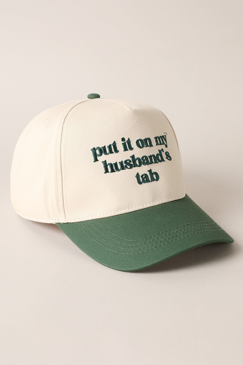 Put It On My Husband's Tab Green