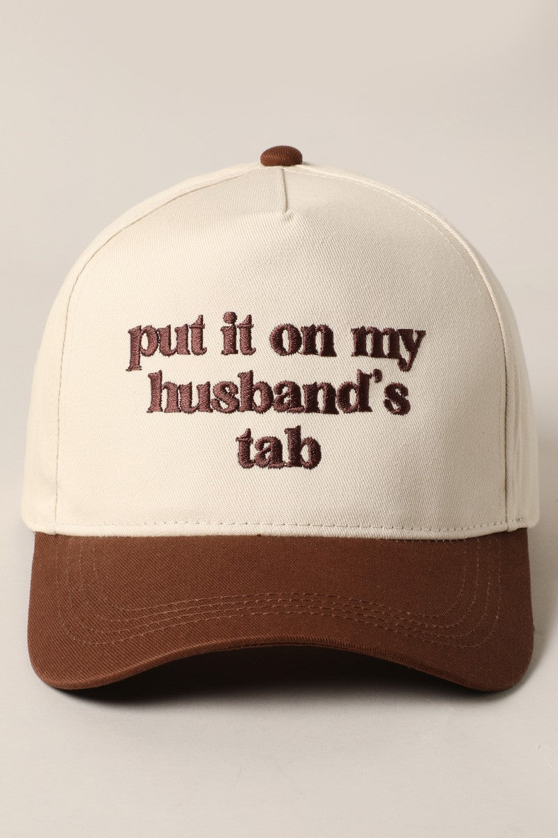 Put It On My Husband's Tab Brown