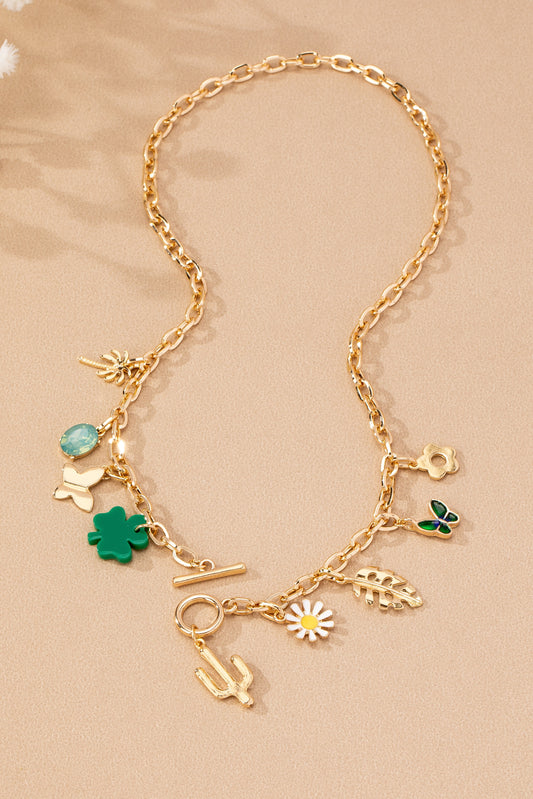 Green Charm Necklace