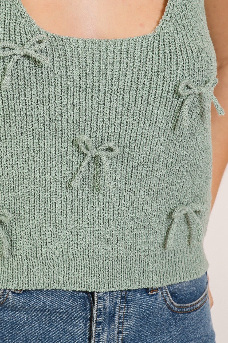 Knit Bow Tank