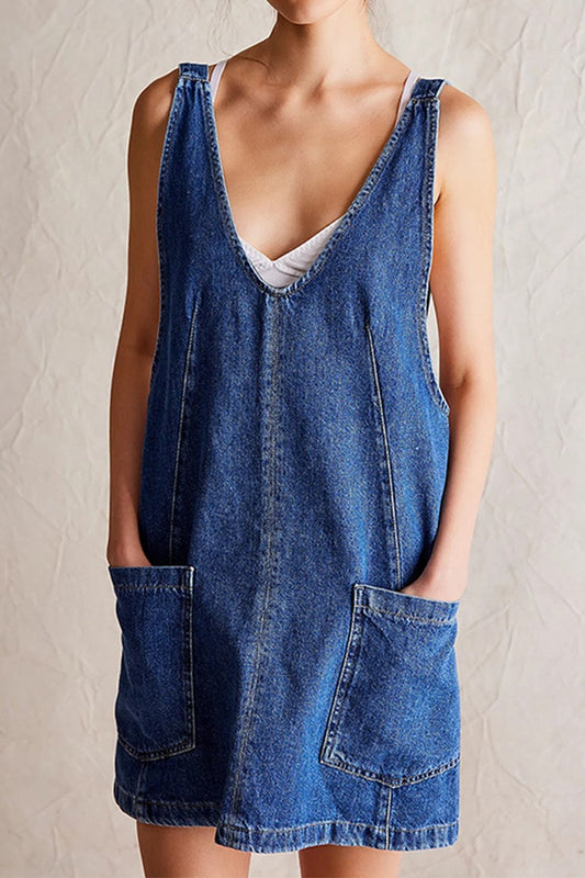 Denim Overall Dress