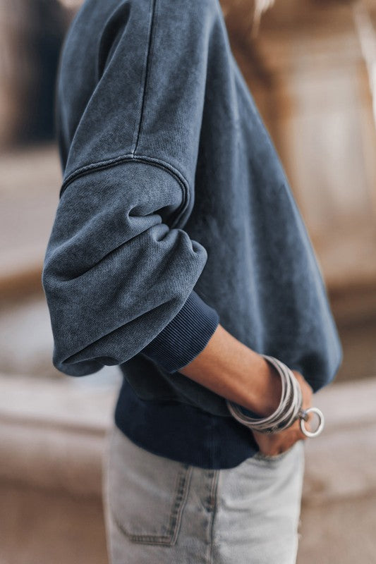 Relaxed Fit Crewneck Blue