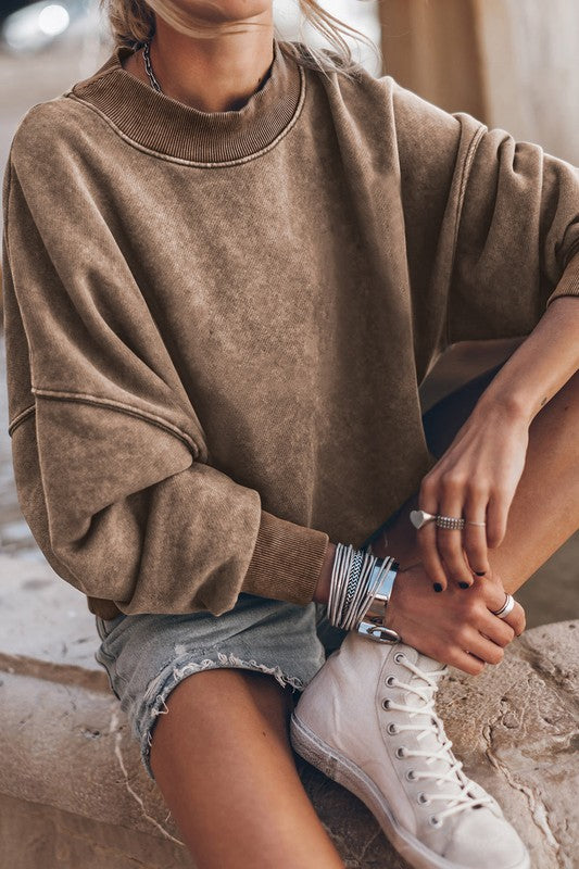 Relaxed Fit Crewneck Brown