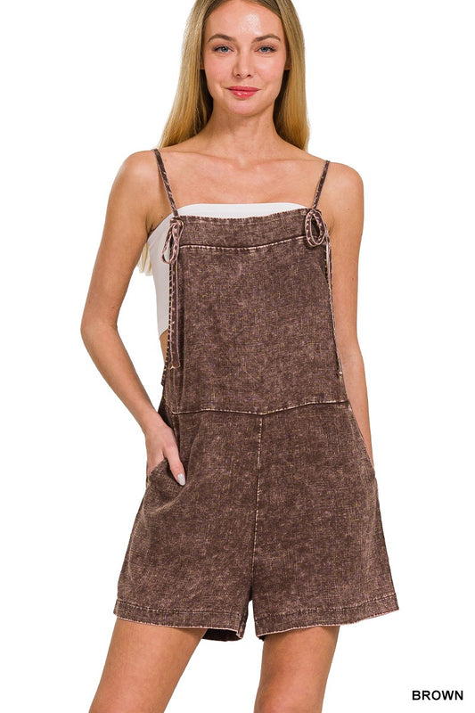 Knot Linen Romper