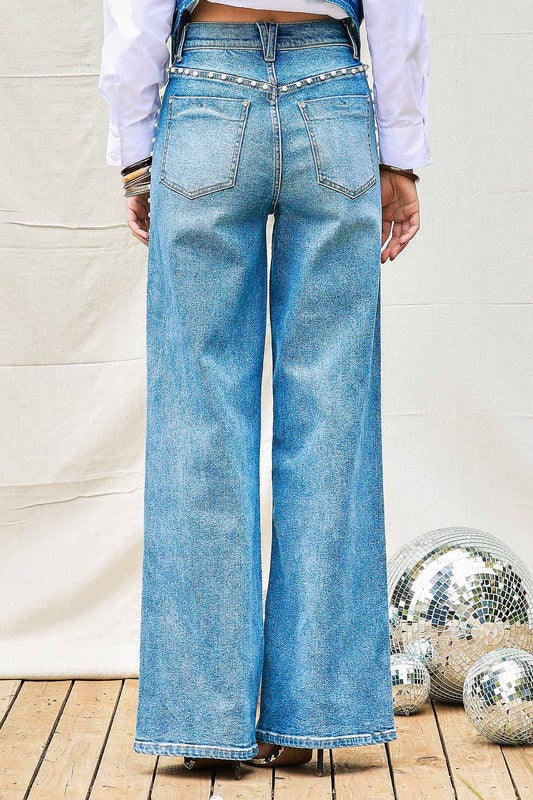 Pearl Wide Leg Light Denim