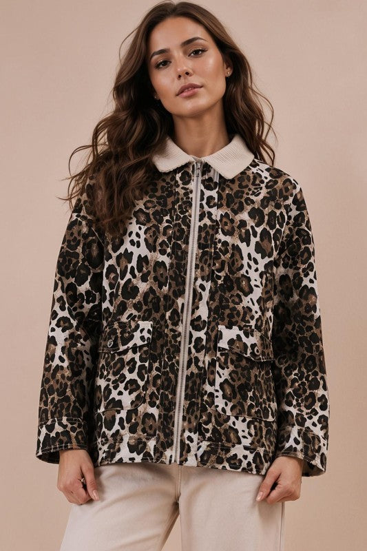 Leopard Barn Jacket