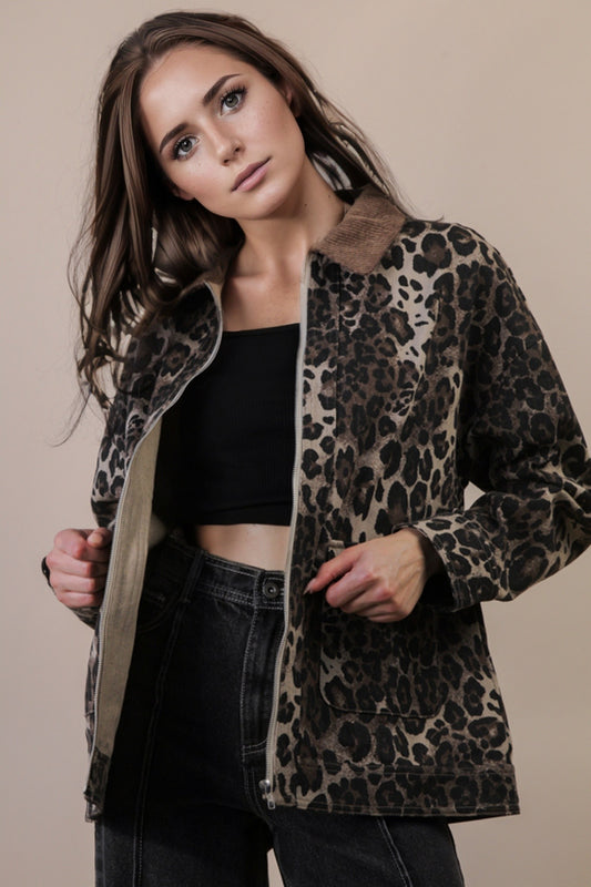 Leopard Barn Jacket