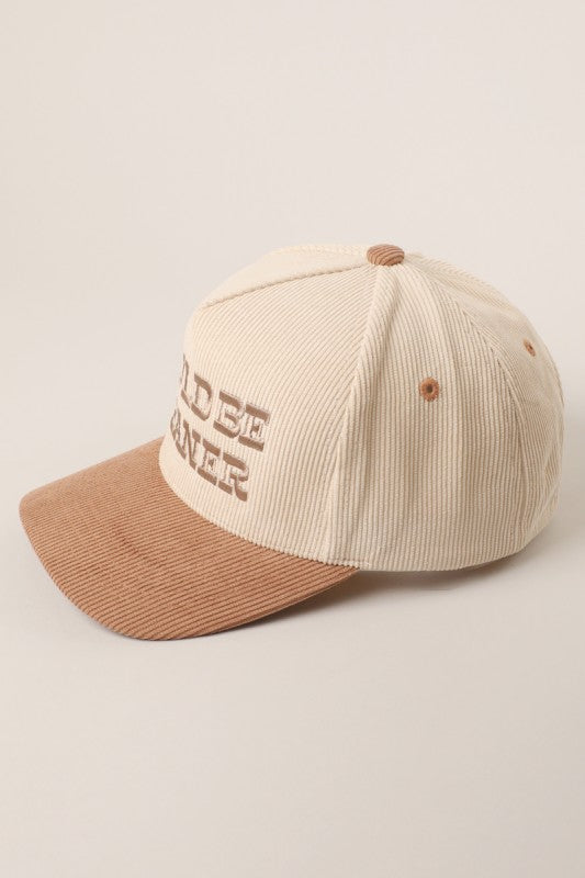 Could Be Meaner Corduroy Beige