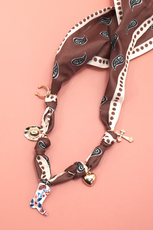 Charm Necklace Chocolate