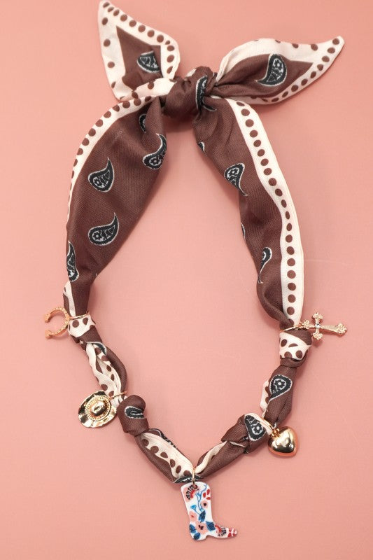 Charm Necklace Chocolate