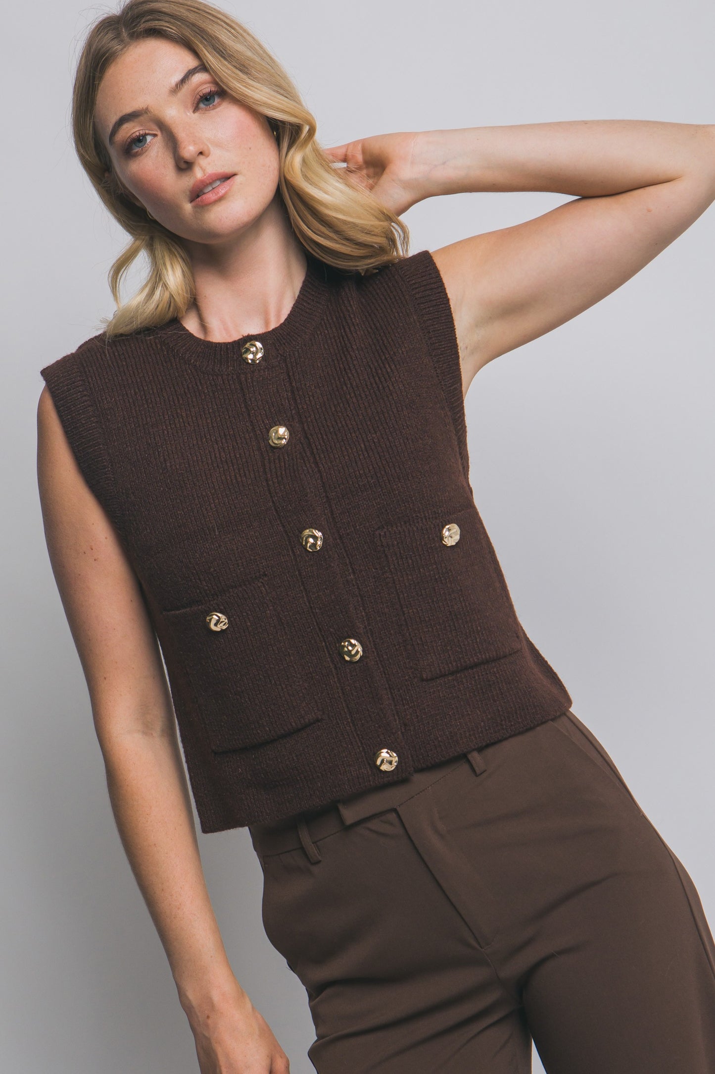 Rose Detail Vest
