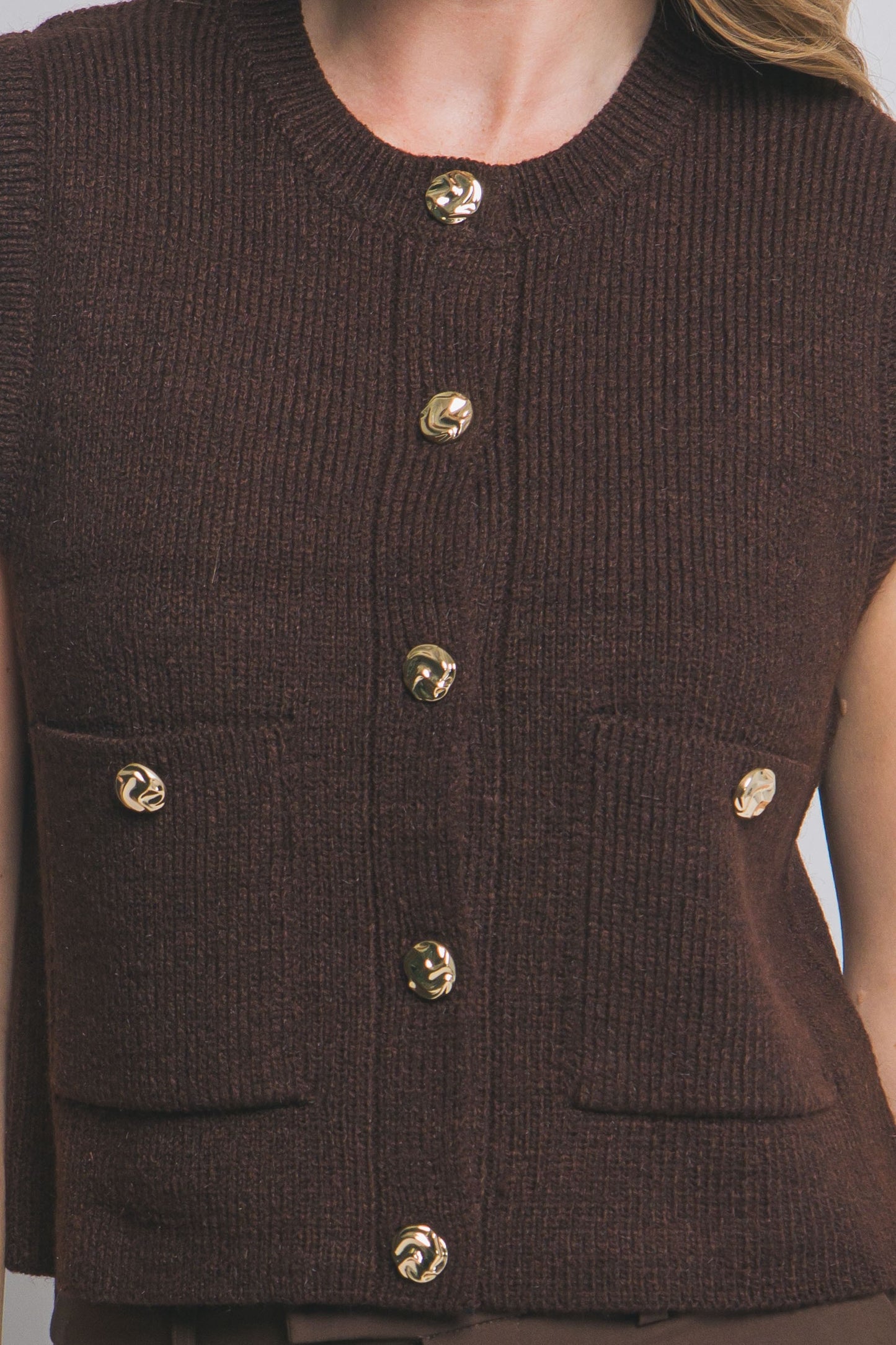 Rose Detail Vest