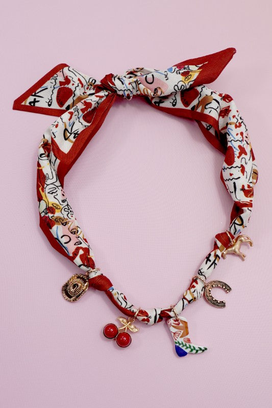 Charm Necklace Red