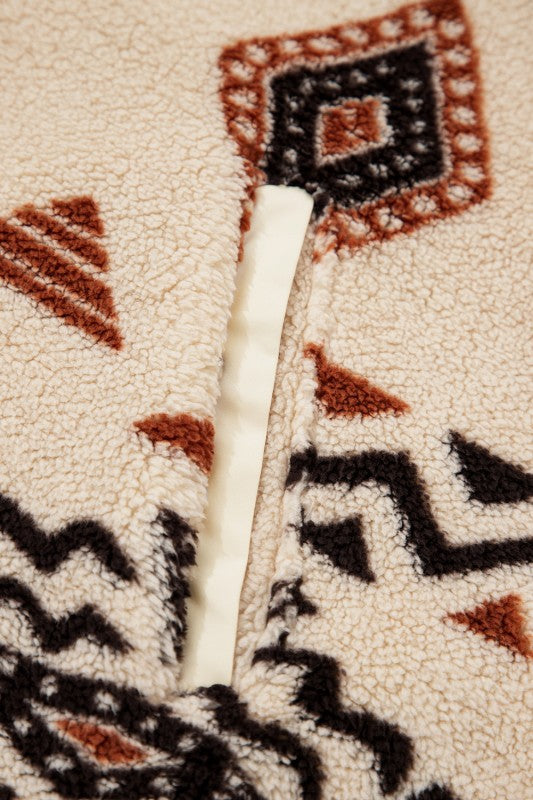Aztec Pull Over Cream