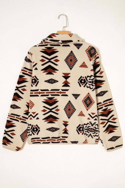 Aztec Pull Over Cream